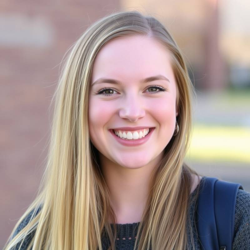 Portrait of Sarah, satisfied student
